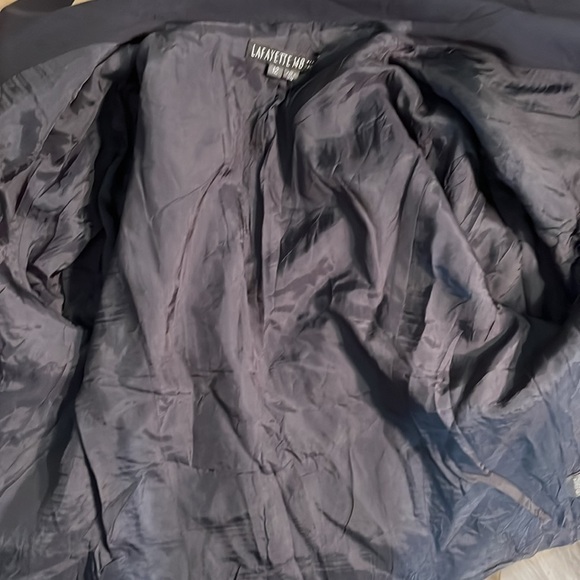 Lafayette 148 NY Blazer Wool Blend Size 12 Black - Picture 9 of 9